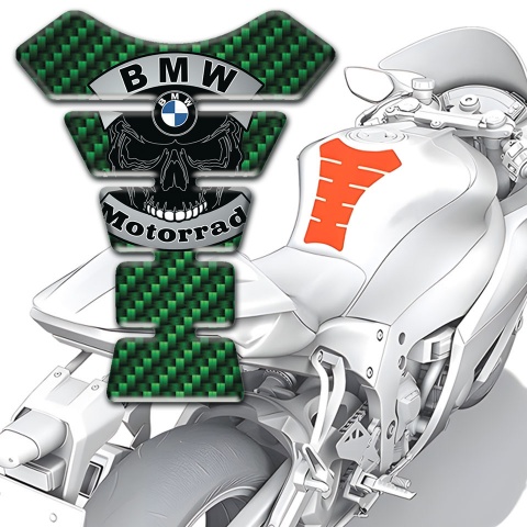BMW Tank Fuse Motorrad Style Green carbon Base 