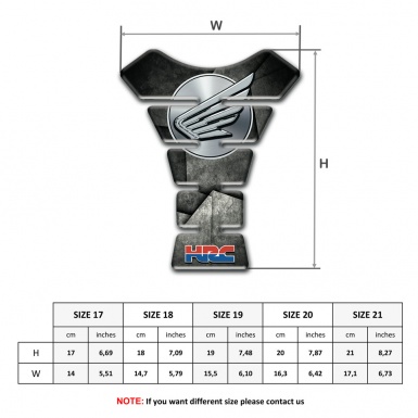 Honda Tank Pad Protector Stylish Design HRC Edition 