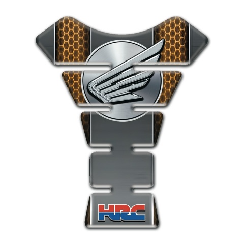 Honda Motorbike Tank Pad Grey with Honecomb Effect Base HRC Edition 