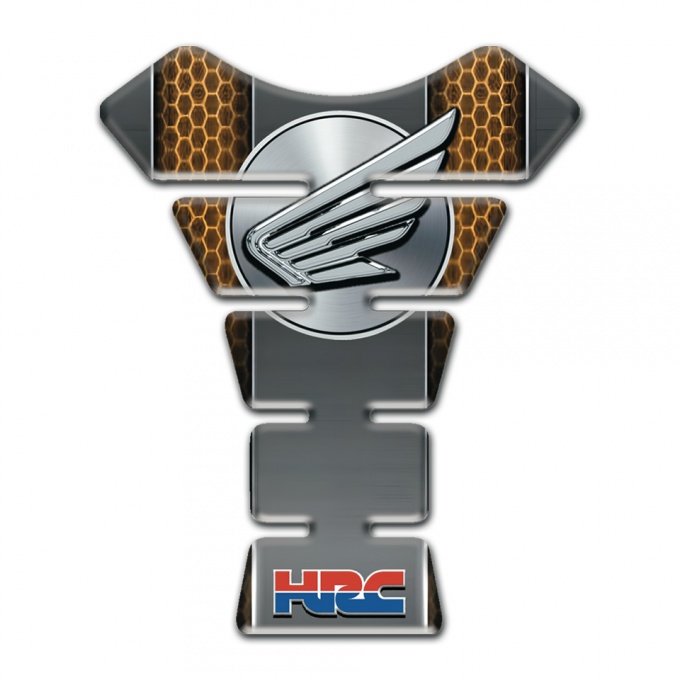 Honda Motorbike Tank Pad Grey with Honecomb Effect Base HRC Edition 
