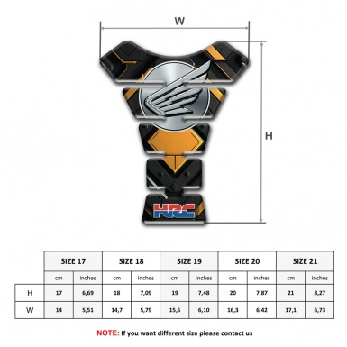 Honda Tank Protector High-Quality Design HRC Style 