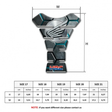 Honda HRC Tank Protector Stylish 3D Design 