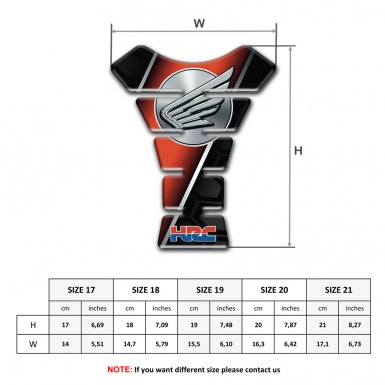 Honda HRC Tank Guard Pads Anti Slip Sticker High End Edition 