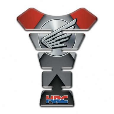 Honda HRC Tank Protector Grey Black Base Wings effect logo 