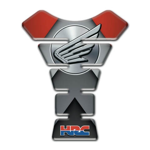 Honda HRC Tank Protector Grey Black Base Wings effect logo 