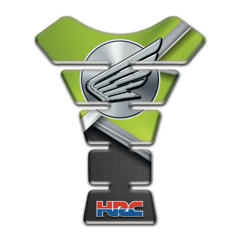 Honda HRC Tank Guard Pads Light Green base Motif