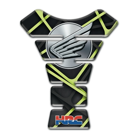 Honda Tank Protector Black with green Lines Base HRC Edition 