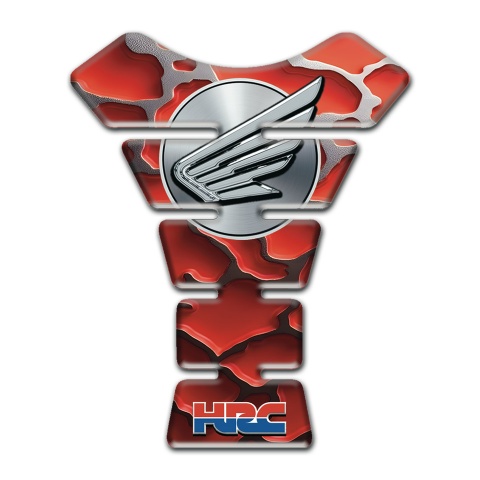 Honda Tank Pad Protector HRC Style Red Figures base 