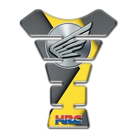 Honda Tank Fuse HRC Style Yellow Grey Base 