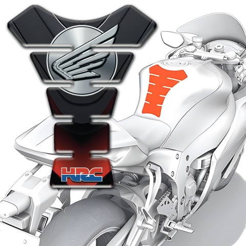 Honda Tank Pad Motorbike HRC Edition Unique Model Wings logo 