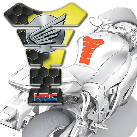 Honda Tank Protector Motorcycle HRC Style Stylish Logo 
