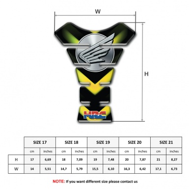 Honda Tank Guard Pads HRC High End Design 