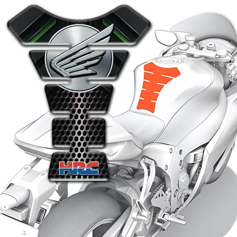 Honda Tank Fuse dark Perforated Design HRC Style 