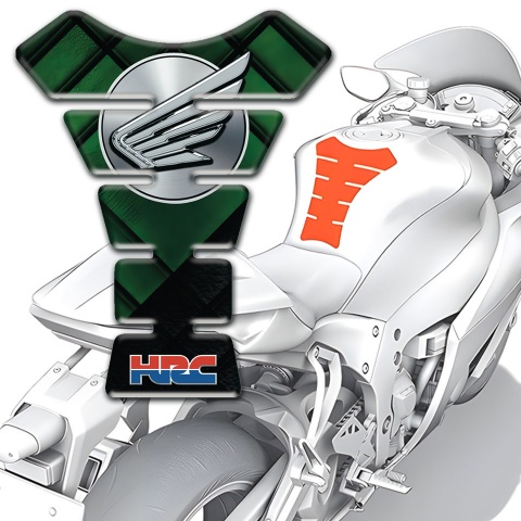 Honda Tank Protector HRC Version Green Black Base 