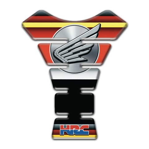 Honda Tank Fuse Multicolored Background and Wings logo Style 