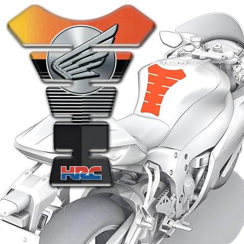 Honda Tank Fuse HRC Version Anti Slip Sticker 