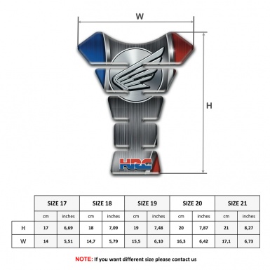 Honda Tank Fuse Stylish Motorcycle Silicone Sticker 
