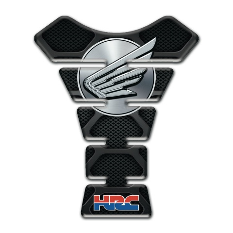 Honda Tank Pad Motorbike Dark Base Grey Logo 