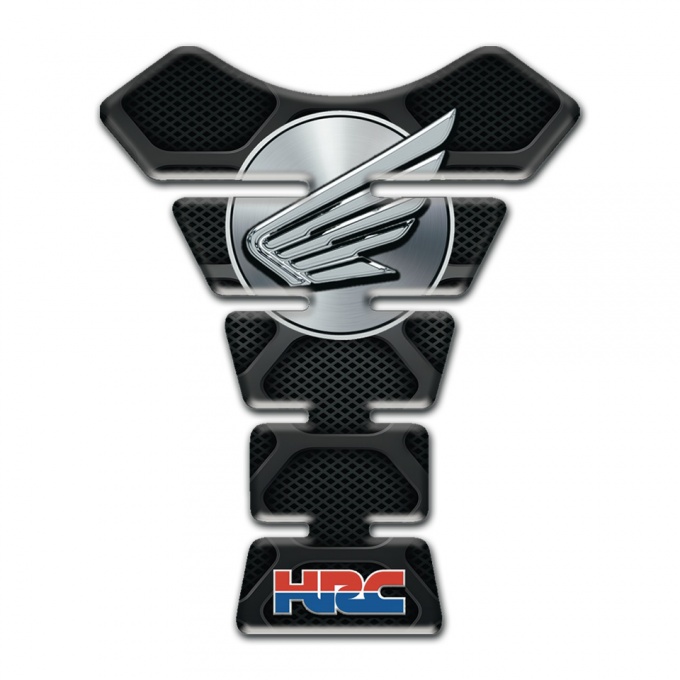 Honda Tank Pad Motorbike Dark Base Grey Logo 