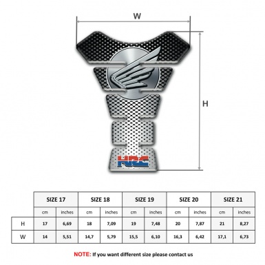 Honda Tank Guard Pads Stylish base Decoration Grey Logo