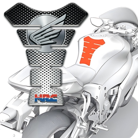 Honda Tank Guard Pads Stylish base Decoration Grey Logo