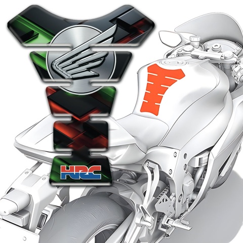 Honda Tank Fuse Colorful Descoration Grey logo 