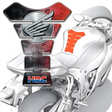 Honda Tank Pad Motorbike Mixed Color Base Style