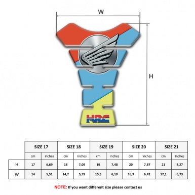 Honda Tank Protector Sky Blue Nuance Design HRC Edition 