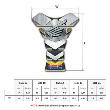 Honda Tank Pad Protector Racing Edition HRC Style 