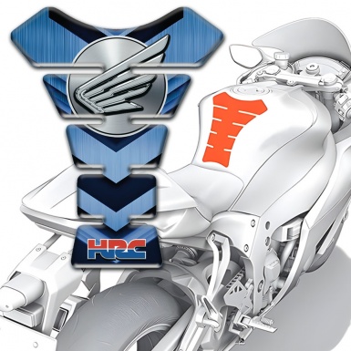 Honda Tank Protector Navy Blue with Black Base Grey Logo 