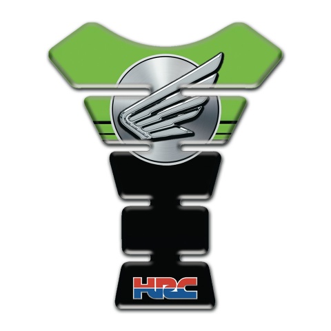 Honda Tank Guard Pads Green Black print Grey Logo 