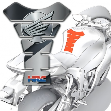 Honda Tank Fuse Grey Black Print Grey Logo 