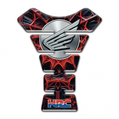 Honda Tank Protector RedSpider Web Decoration Grey Logo 