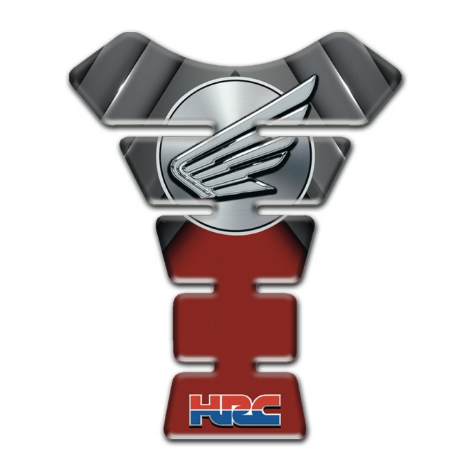 Honda Tank Pad Protector Red with Grey Elements Print HRC Style 