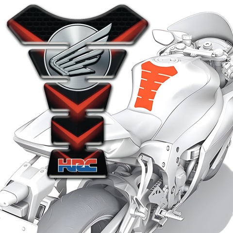 Honda Tank Fuse Red V Shape Stripes Edition 