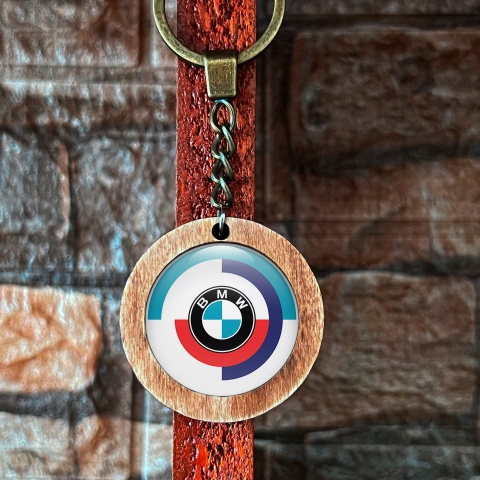 BMW Handmade Keychain Wood New Retro Edition