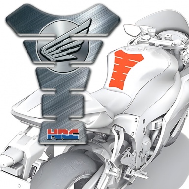Honda Tank Protector Brushed Metal Design 