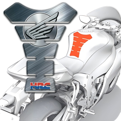 Honda Tank Protector Brushed Metal Design 