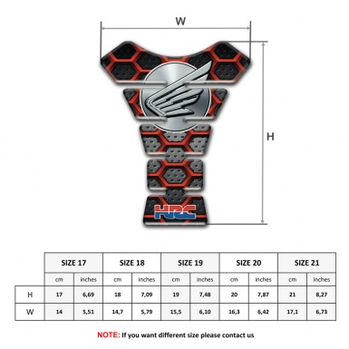 Honda Tank Guard Pads Motorcycle Stylish Print Grey Logo Style 
