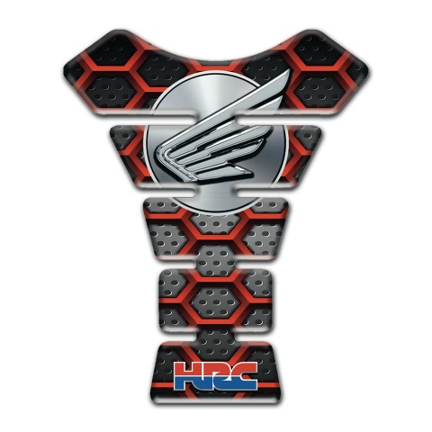Honda Tank Guard Pads Motorcycle Stylish Print Grey Logo Style 