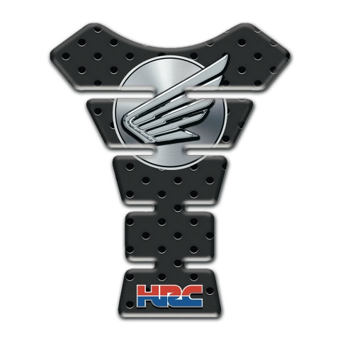 Honda Tank Fuse Perforated Background Effect Grey Logo Style 