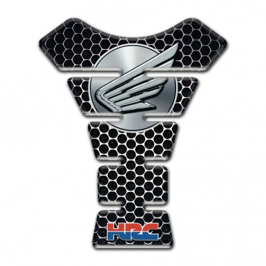 Honda Tank Protector Perforated Steel Design Grey Logo 