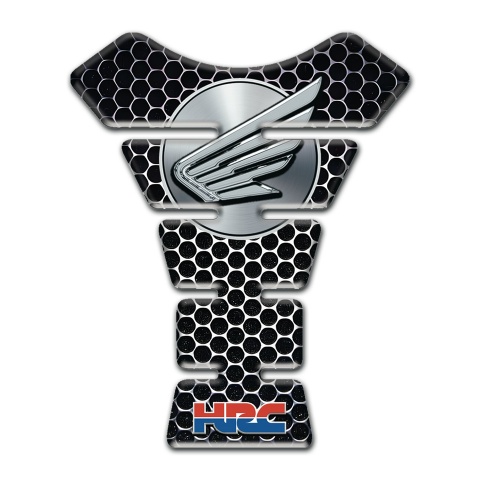 Honda Tank Protector Perforated Steel Design Grey Logo 