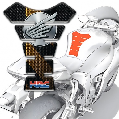 Honda Tank Fuse Brown Black Patterns HRC Style 