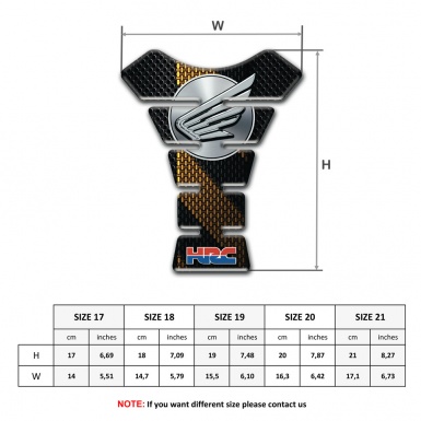 Honda Tank Fuse Brown Black Patterns HRC Style 