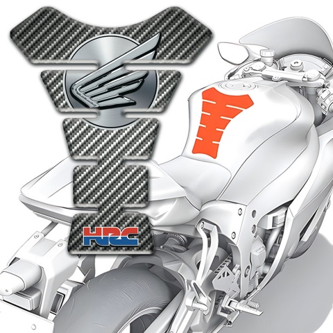 Honda Tank Pad Motorbike Classic Carbon Base Design 