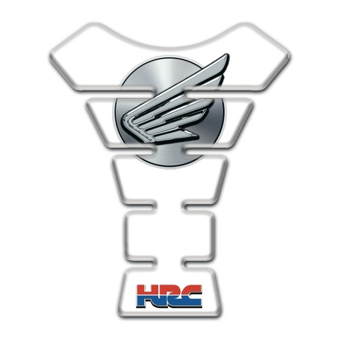 Honda Tank Protector White Base HRC style 