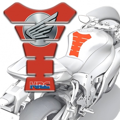 Honda Tank Pad Protector Red Base HRc Style 
