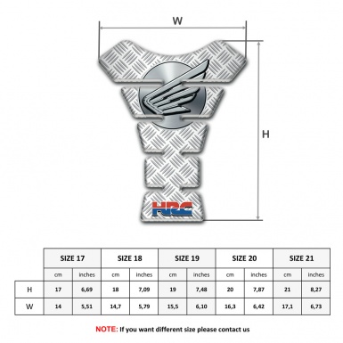 Honda Tank Pad Motorbike Grid Style 