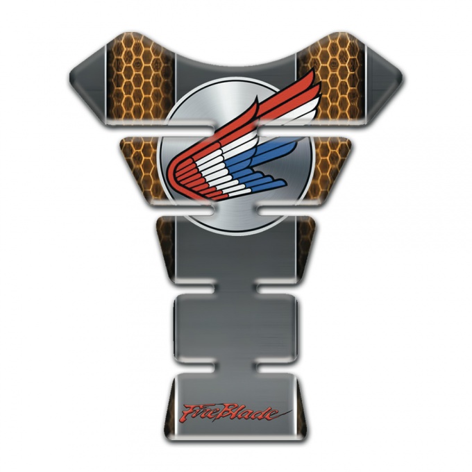Honda Tank Guard Pads Honeycomb Motive Design 